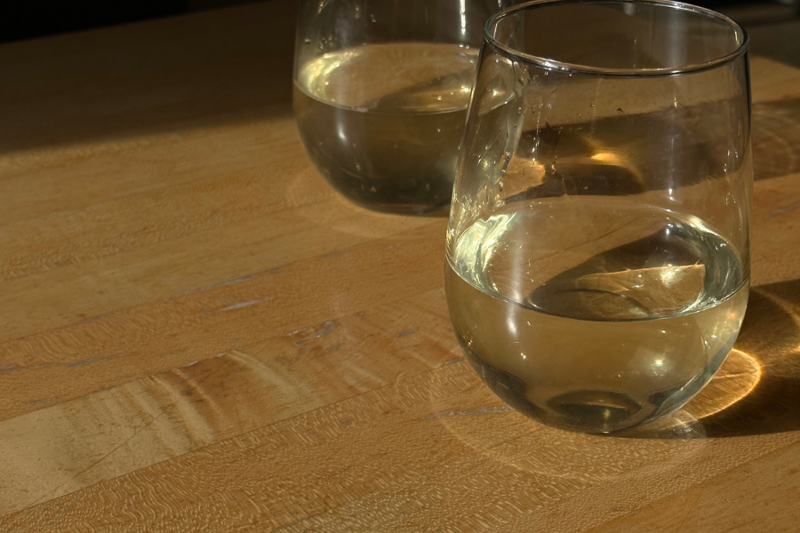 hustling habits two glasses of water